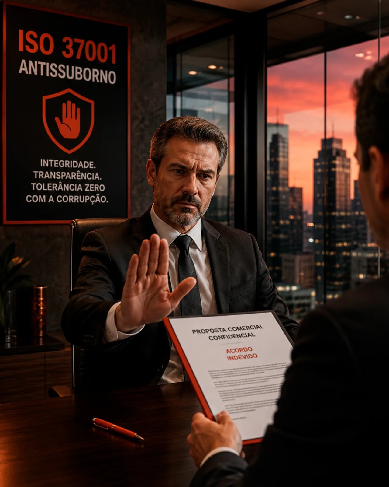 Consultoria ISO 37001 — Antissuborno, integridade corporativa e compliance em ambiente executivo
